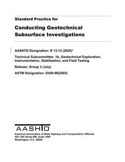AASHTO R 13-12 (2016)