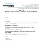AASHTO LRFD-8 Errata 1