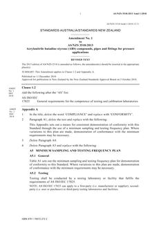 AS/NZS 3518-2013 Amd 1:2018