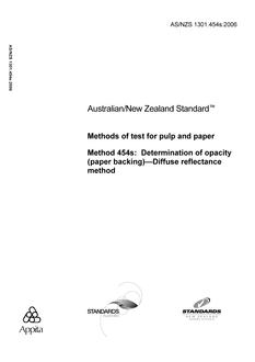 AS/NZS 1301.454S-2006