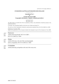 AS/NZS ISO 19114:2005 AMDT 1