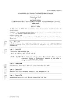 AS/NZS 3518-2004 AMDT 1