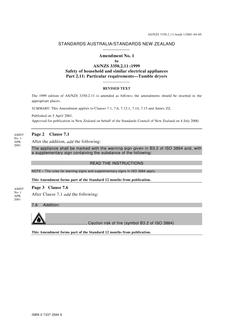 AS/NZS 3350.2.11-1999 AMDT 1