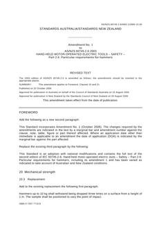 AS/NZS 60745.2.6-2003 AMDT 1