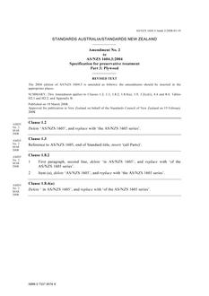 AS/NZS 1604.3-2004 AMDT 2