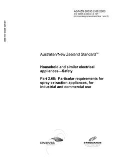 AS/NZS 60335.2.68-2003