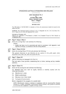 AS/NZS 2803.1-1994 AMDT 1