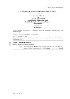 AS/NZS 2430.3.9-1997 AMDT 2
