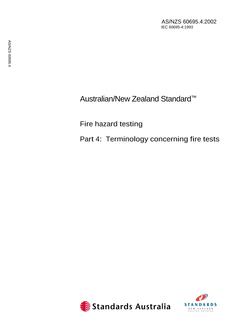 AS/NZS 60695.4-2002