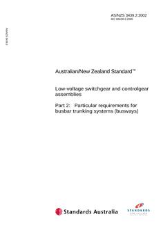 AS/NZS 3439.2-2002