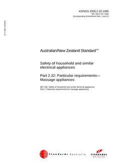 AS/NZS 3350.2.32-1996