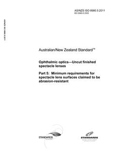 AS/NZS ISO 8980.5-2011