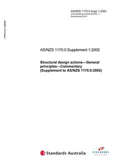 AS/NZS 1170.0 SUPP 1-2002