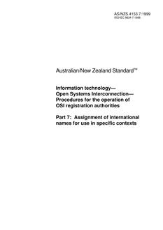 AS/NZS 4153.7-1999