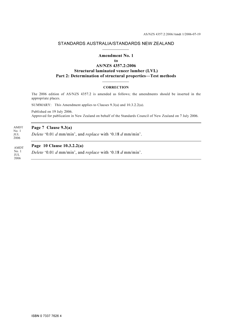 AS/NZS 4357.2-2006 AMDT 1