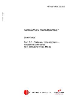 AS/NZS 60598.2.2-2001
