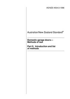 AS/NZS 4504.0-1998