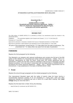 AS/NZS 60335.2.13-2004 AMDT 1