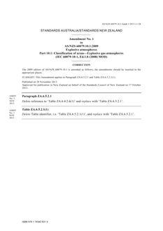 AS/NZS 60079.10.1-2009 AMDT 1