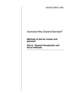 AS/NZS 2098.0-1996