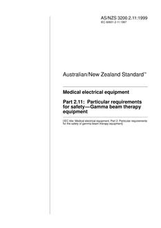 AS/NZS 3200.2.11-1999