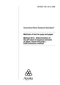 AS/NZS 1301.421S-1998