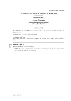 AS/NZS 2210.2-1994 AMDT 3