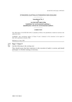 AS/NZS ISO 14012-1996 AMDT 1