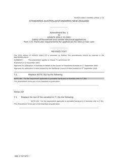 AS/NZS 3350.2.23-2001 AMDT 1