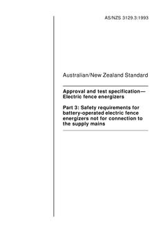 AS/NZS 3129.3-1993
