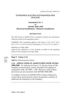 AS/NZS 3018-1997 AMDT 1