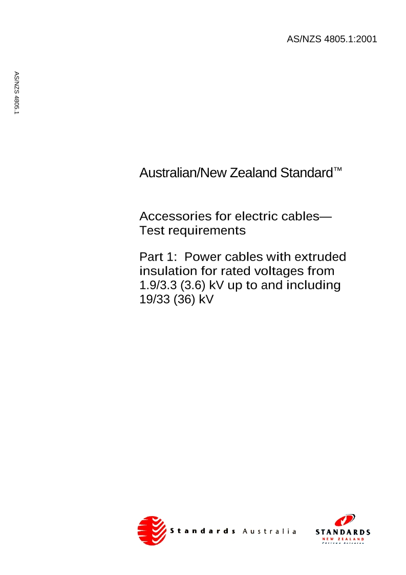 AS/NZS 4805.1-2001
