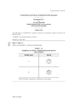 AS/NZS 2465:1999 AMDT 1