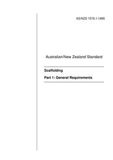 AS/NZS 1576.1-1995