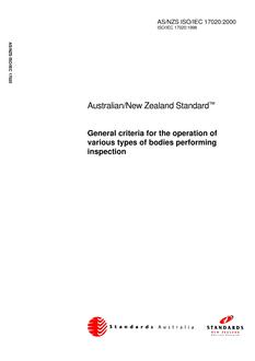 AS/NZS ISO 17020-2000
