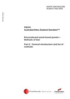 AS/NZS 4266.0(INT)-2001