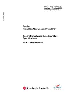 AS/NZS 1859.1(INT)-2001