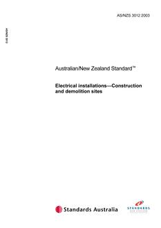 AS/NZS 3012-2003