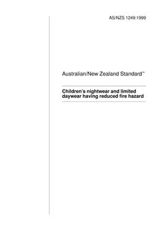 AS/NZS 1249-1999