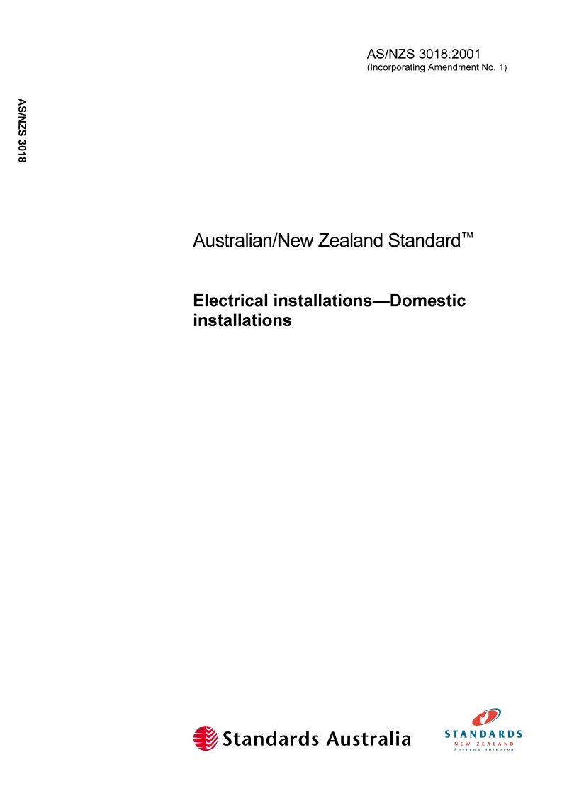AS/NZS 3018-2001