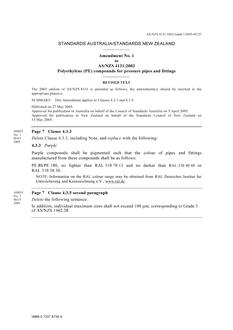 AS/NZS 4131-2003 AMDT 1-2005