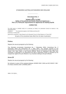 AS/NZS 3350.2.15-2002 AMDT 3