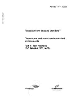 AS/NZS 14644.3-2009