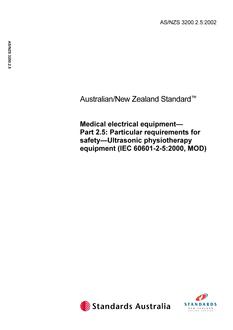 AS/NZS 3200.2.5-2002