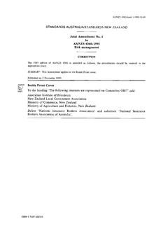 AS/NZS 4360-1995 AMDT 1