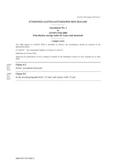 AS/NZS 4766-2006 AMDT 1