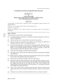 AS/NZS 4456.9-2003 AMDT 1