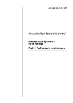 AS/NZS 3749.1-1997