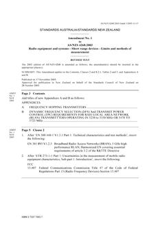 AS/NZS 4268-2003 AMDT 1