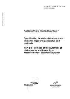 AS/NZS CISPR 16.2.2-2006